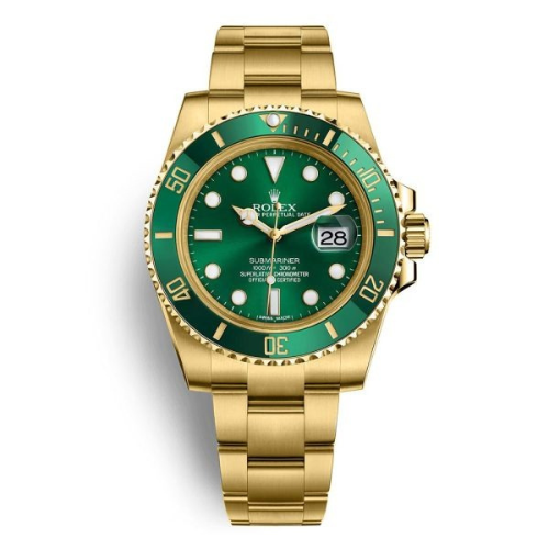 Rolex Submarine Gold Belt Green Dial Swiss ETA
