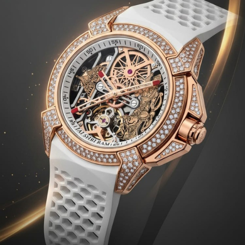 Jacob and co Ram Mandir Edition White Dial Watch