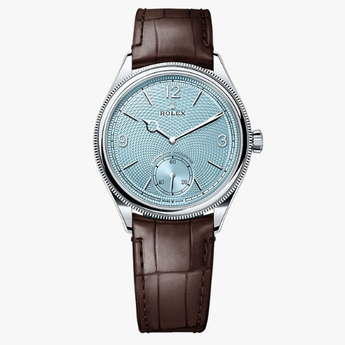 Rolex 1908 39 mm, platinum, polished finish Swiss ETA